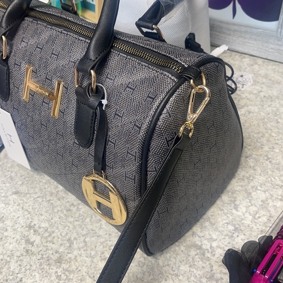 H HALSTON GREY LOGO BAG 💼 - Picture 2 of 5